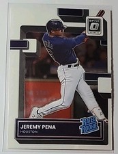 Jeremy Pena 2022 Panini Donruss Optic Rated Rookie Card #119 Houston Astros. rookie card picture
