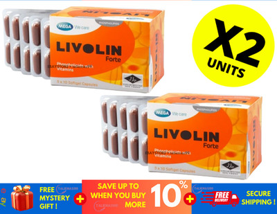 2 Boxes X 50'S Livolin Forte Liver Cleanse Detox Vitamin Supplement