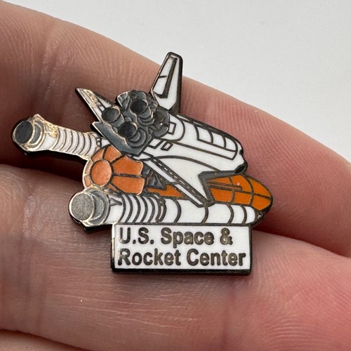 Vintage US Space and Rocket Center Shuttle Lapel Pin Huntsville Alabama