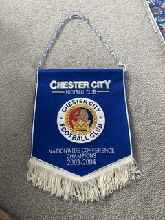 Chester City FC Football Pennant Banner Conference Champions 2003 04