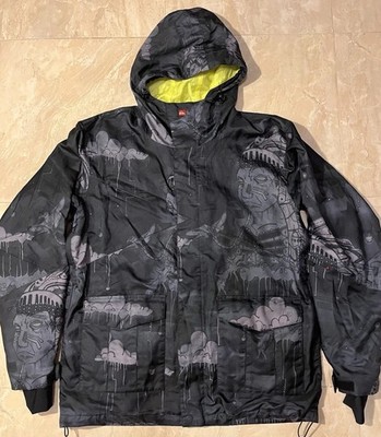Quicksilver Travis Rice 10K Snowboarding Jacket  Medium 2010 Ski Winter Snow