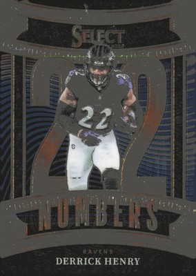 2025 Panini Select #2 Derrick Henry Select Numbers