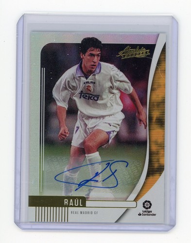 2019-20 Panini Chronicles Soccer RAUL Absolute Auto #AB-6 Real Madrid