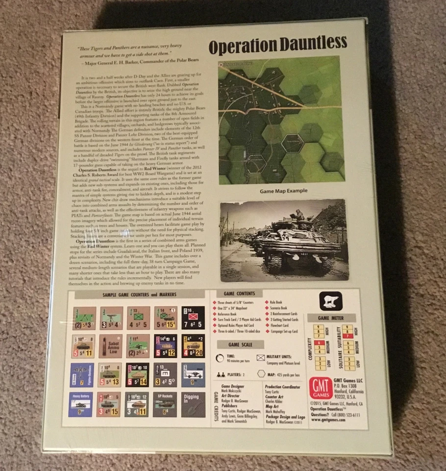 GMT Games Operation Dauntless The Battles For Fontenay And Rauray France New SW - Image 2 of 3