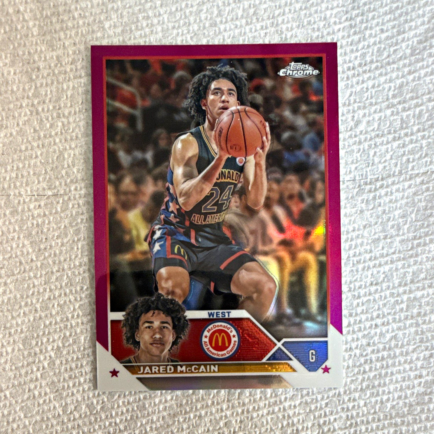 Topps Chrome McDonald's All American 2023-24 Jared McCain #21 /150 Duke