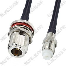 FME Female to N Female Jack Bulkhead Connector Lot RF Pigtail RG58 Coaxial Cable