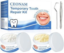 Temporary Tooth Repair Kit 3.5oz, Fake Teeth Beads with Tools 80 chars