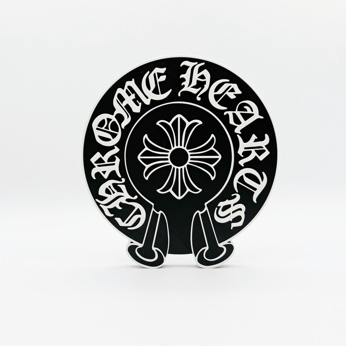 chrome hearts Logo Display Sign 3D Printed Free Standing