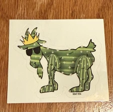 GOAT USA Cactus; Green; Goat Sticker; Single Sticker; Brand New!