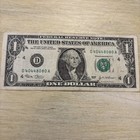 Trinary Fancy Serial Number One Dollar Bill, D 40448080 A  2003 — photo 1