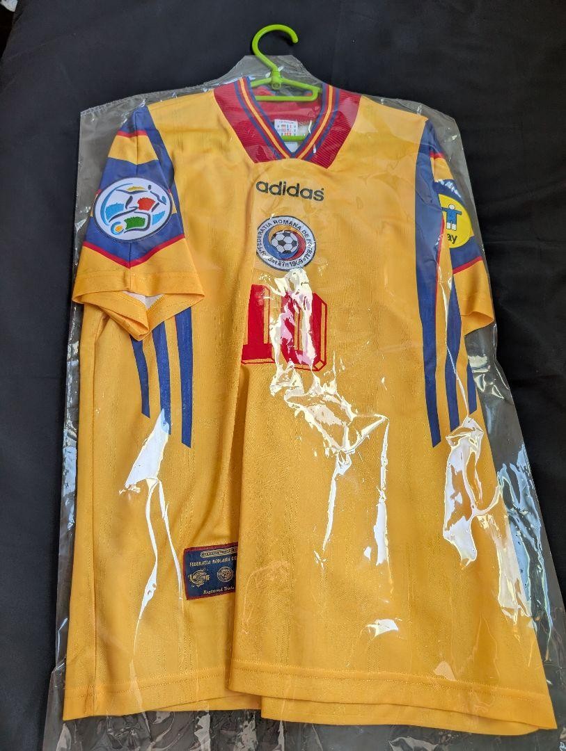 Euro1996 ルーマニア代表　ハジ　新品紙タグ付き　当時物ユニフォーム Euro1996 ルーマニア代表 ハジ 新品紙タグ付き 当時物