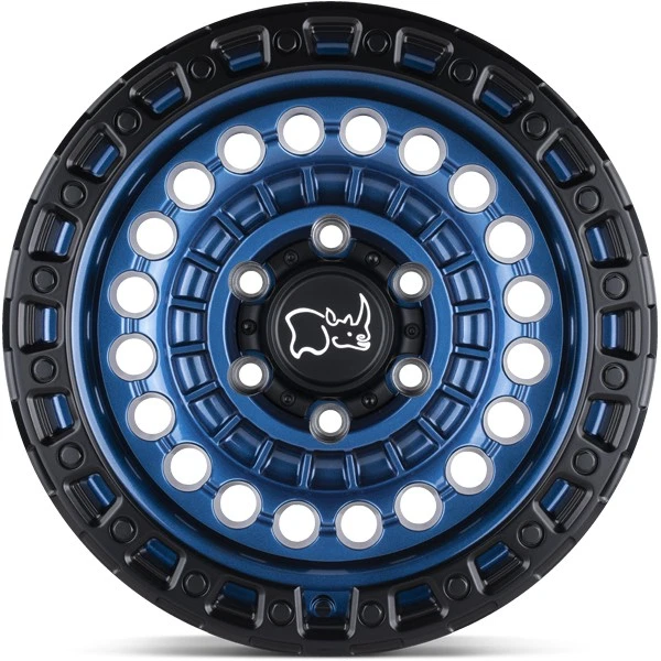 Black Rhino Sentinel 20x9.5 6x5.5" +12mm Blue Wheel Rim 20" Inch - Image 2 of 4