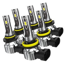 AUXITO CANBUS LED Headlight Bulbs High/Low Beam/Fog Light H11 9006 9005 B