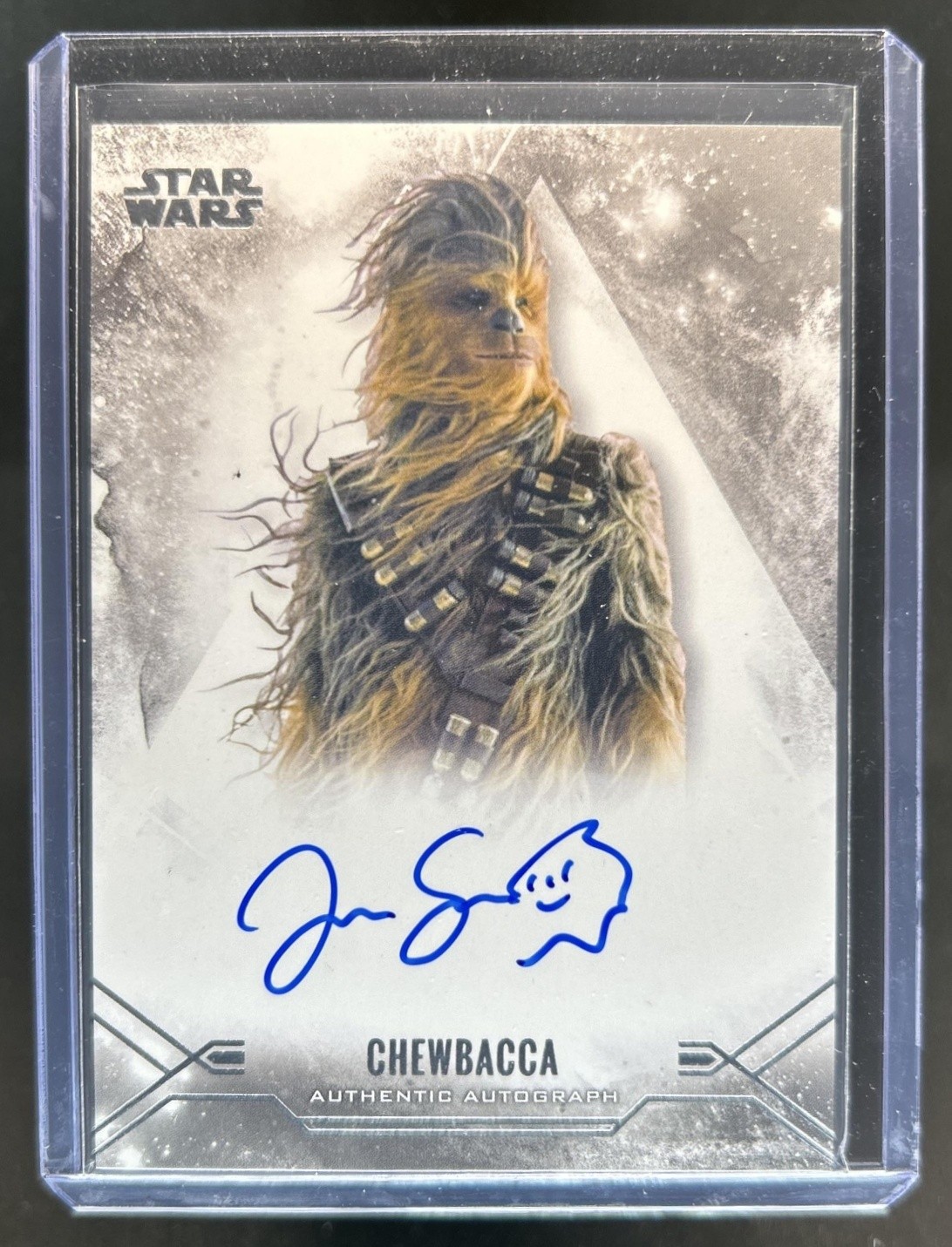 2025 Star Wars Smugglers Outpost Joonas Suotamo Chewbacca Stellar Auto #SSA-JS