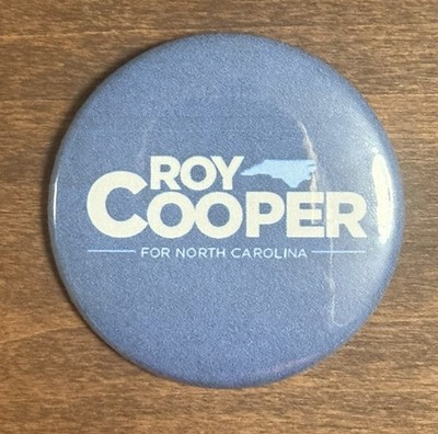 Roy Cooper For Senate Button. 2.25in