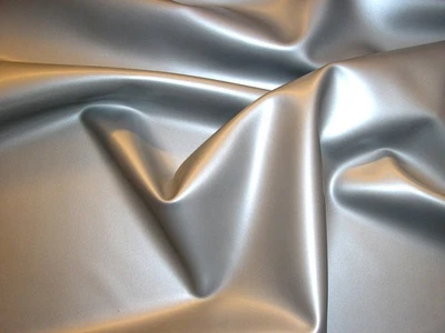 FOUR D LATEX, SUPATEX Latexkautschuk, 0,45 mm dick, 92 cm breit, Perlglanz silber Sekunden