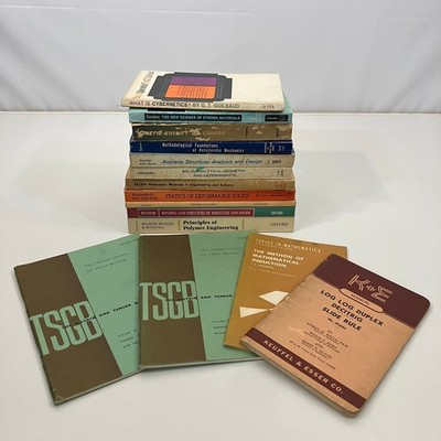 15 VTG Advanced Mathematics & Engineering Mixed Textbooks Lot Polymer Analysis