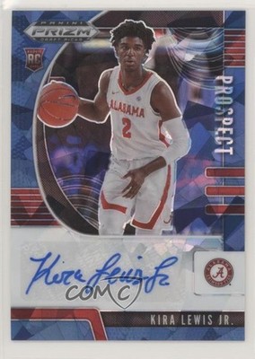 2020 Prizm Draft Picks Prospect Blue Ice 42/75 Kira Lewis Jr Rookie Auto RC 2jt
