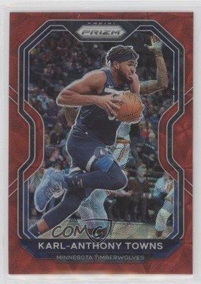 2020-21 Panini Prizm Choice Red Prizm 48/88 Karl-Anthony Towns #167 hs9