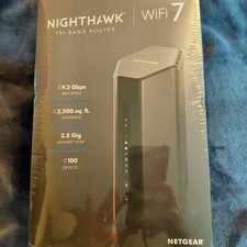 NETGEAR Nighthawk WiFi 7 Tri-Band Router BE9300 9.3Gbps 2.5 Gigabit Port   New