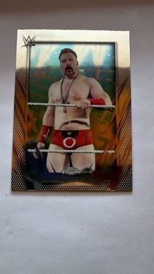 2026 Topps Chrome WWE Sheamus Green Holo Background Parallel Card Superstar