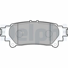 Delphi LP2196 brake pad set, disc brake for Lexus, Toyota, Toyota (GAC)