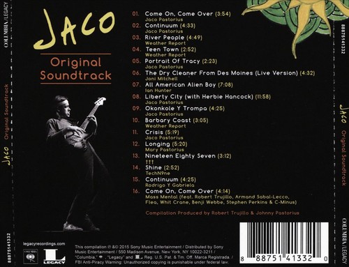 ORIGINAL SOUNDTRACK JACO [ORIGINAL SOUNDTRACK] NEW CD - Picture 1 of 1