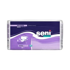 Unisex Adult Incontinence Brief Seni  Super Medium Disposable Heavy Absorbency
