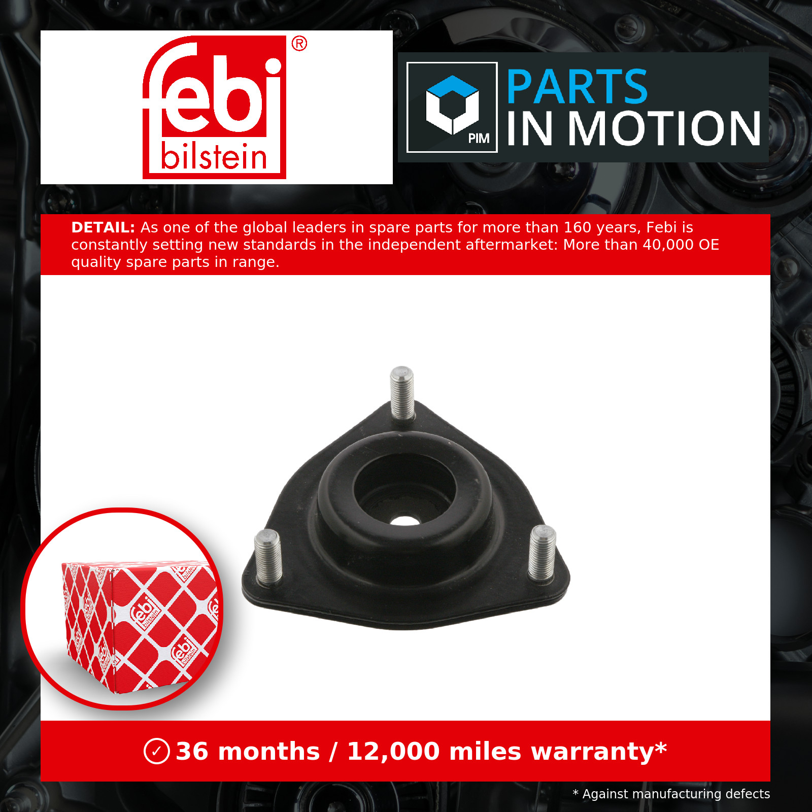 4x ✅Fits FEBI FE37770 Suspension Strut Support Mount FE37770 febi Bi ⭐UK Seller⭐ - Image 17
