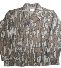 Vtg Trebark Camouflage Jacket 3 Pocket Hunting Outdoors 80s USA MADE Bow Up XL