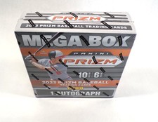 2023 Panini Prizm Baseball Walmart Mega Box Sealed (6 Pks) Green-Pink Ice Prizms