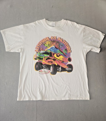 Vintage 2003 Pikes Peak Speed Week T-Shirt Double Sided Size XL Racing Graphic 