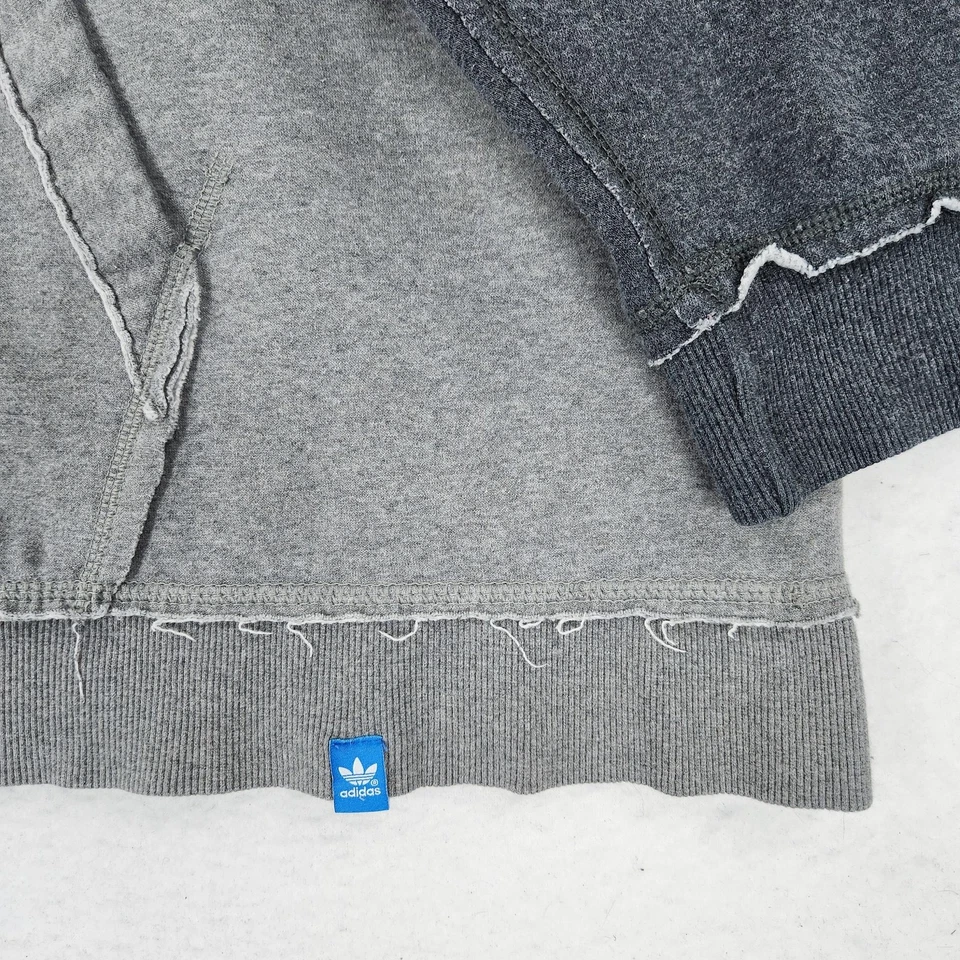 IU Suéter Para Hombres 4XL Gris Indiana University Hoosiers Adidas Sudadera con Capucha Sudadera Foto 3 de 4