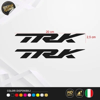 STICKERISSIMO Kit 2 Adesivi Compatibili Benelli - Stile Trk 702 Prespaziati per Moto e Valigie