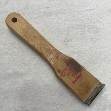 Vintage Red Devil Classic Wood 1.5" Scraper Double Metal Edge Tool