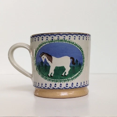 Nicholas Mosse Pottery Landscape Horse Mug - Handmade Ireland Discontinued