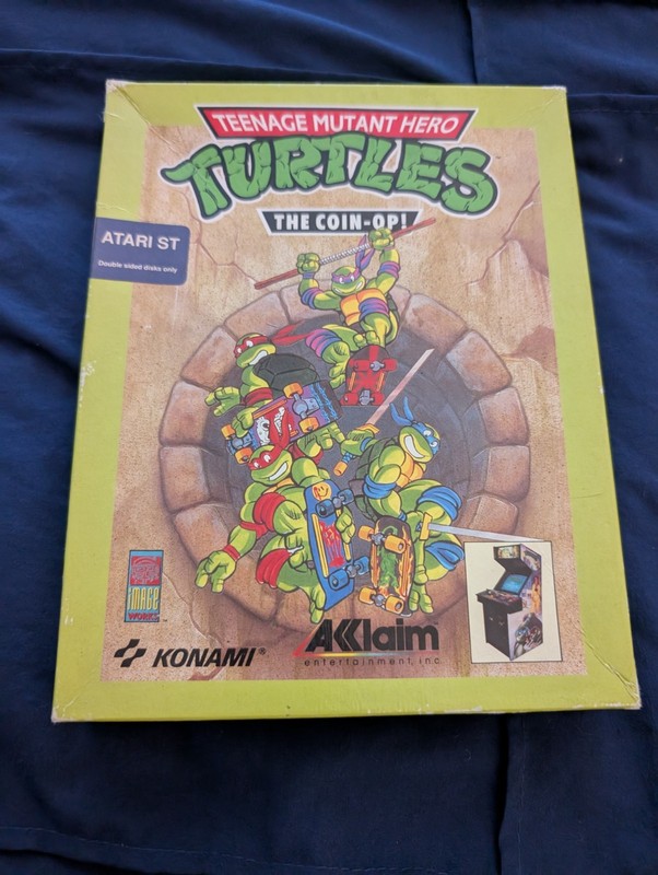 (Lot of 4) TMNT Coin-op (Atari ST disk with box) & Hero Turtles, Battleship...