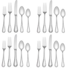Lenox Venetian Lace 18/10 Stainless Steel 20p...