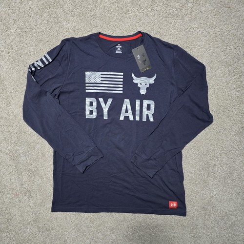 Under Armour UA Project Rock Veterans Day By Air Long Sleeve Tee Shirt Men's L