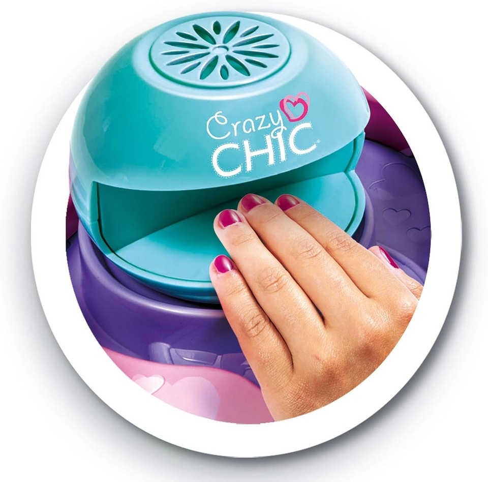 Clementoni Crazy Chic Cool Nail Art pour Enfants 6 Ans Kit Manucure avec