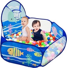 Kids Ball Pit, Pop Up Children Play Tent, Toddler Pool Baby Crawl...