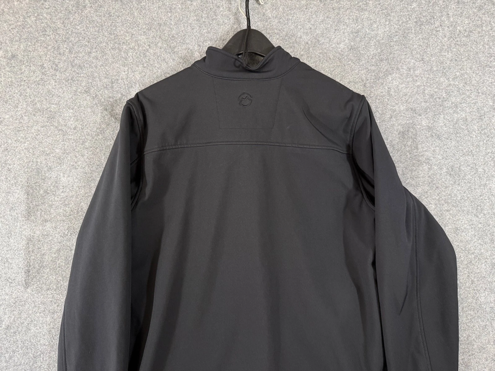 Magellan Softshell Jacket Mens M Black Fleece Lined Classic Fit Full Zip Stretch image 10
