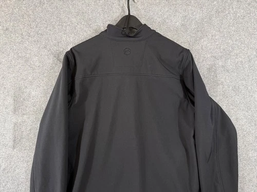 Magellan Softshell Jacket Mens M Black Fleece Lined Classic Fit Full Zip Stretch image 10