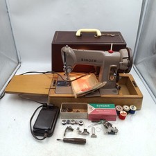Singer Sewing Machine 185K Electric Heavy Duty with Case & Instructions