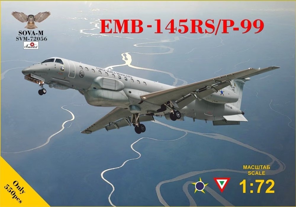 SOVA-M Amodel 72056 1:72nd scale ERJ-145RS reconnaissance aircraft