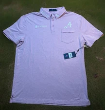 4 Aces EXTRACURRICULAR Golf Polo Shirt NEW Large Hublot Easypost Purple