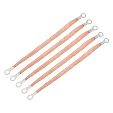 Pcs Braided Ground Strap Copper Universal Automotive Flexible Bare 10" x 0.4" 5