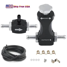 CAR BLACK 1-30 PSI UNIVERSAL ADJUSTABLE MANUAL GAUGE TURBO BOOST CONTROLLER KIT