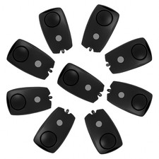 9 St&uuml;ck Taschenalarm Panikalarm Handalarm Alarm Sirene 120dB schwarz