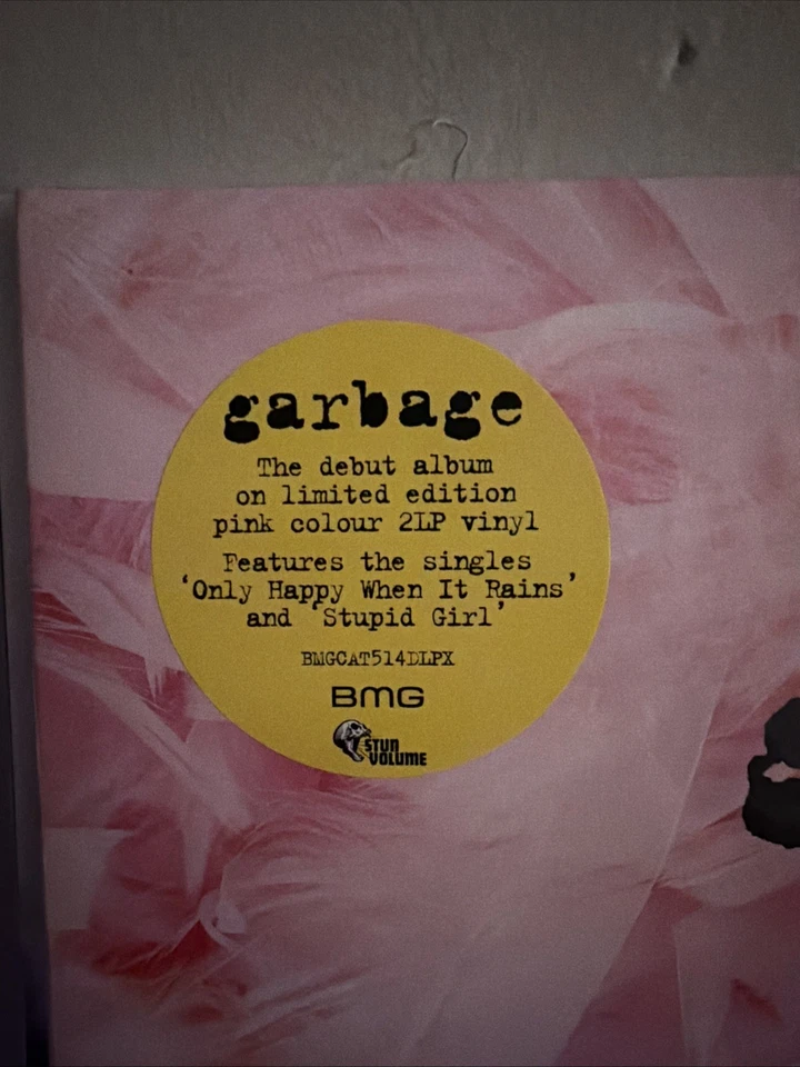 Garbage - Self Titled Debut 20th Pink Colored 2LP Vinyl National Album Day BMG - Image 3 of 4